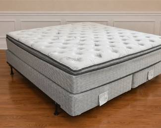 Symbol Mattress Queen-Sized Tufted innerspring Trinity Mattress & Bed Frame