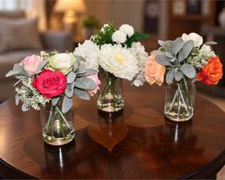 Three (3) Floral Centerpieces
