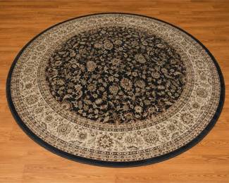 Black & Ivory Traditional Oriental Area Rug