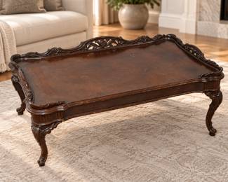 Chippendale-Style Mahogany Coffee Table