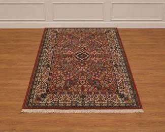 Traditional Persian-style Hand-Knotted Area Rug