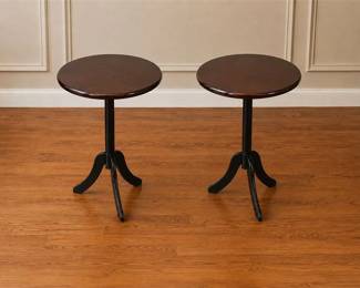 Two (2) Small Classic Round Accent Table