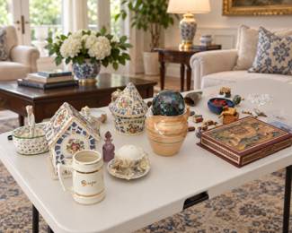 Group Decorative Ceramic Items & Glassware