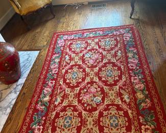 Needlepoint rug 70.5x 47”