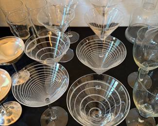 Unique martini glasses