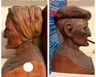 Wooden book ends