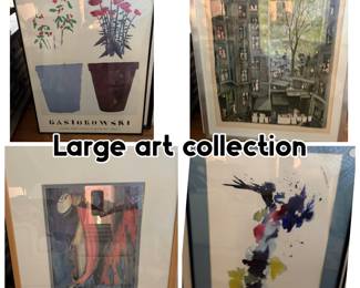 Large art collection