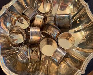 Silver napkin rings