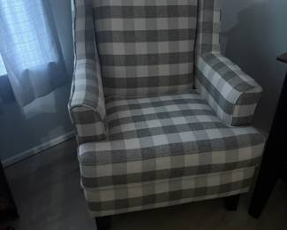 . . . plaid accent chair