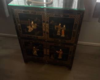 . . . Asian-themed cabinet