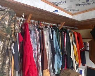. . . lots of men's outerwear