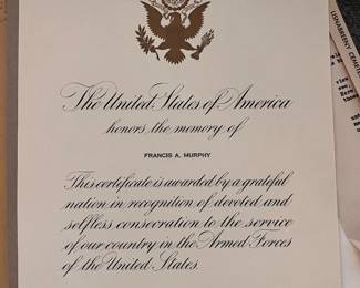 JFK Signed commemoration letter 1963
