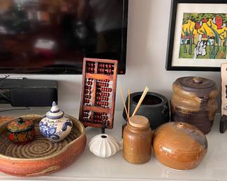 Chinese abacus and decorative items