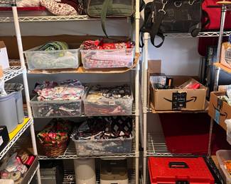 Step ladder toolbox, pet bandanas