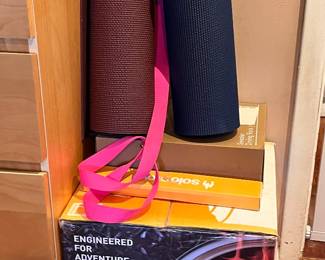 Solo Stove and yoga mats