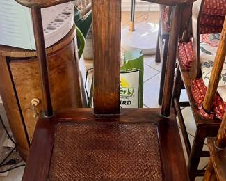 Four yoke back chairs imported from Japan