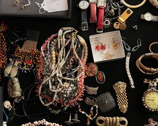 Coral and beaded jewelry