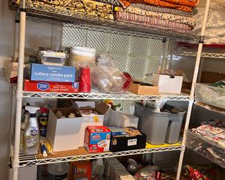 Fabric and cleaning supplies