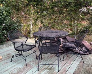 Really nice wrought-iron table and chairs