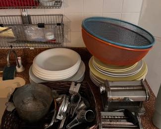 Dishes and kitchen