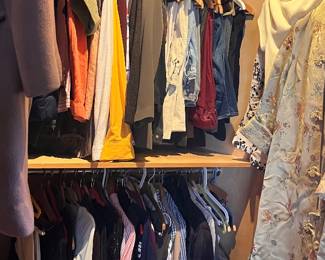 Another packed closet of clean and organized clothes