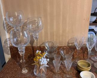 Goblets and glasses