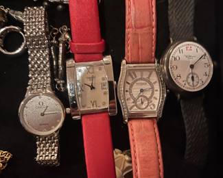 Omega, Tissot, Wittnauer watches