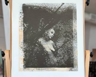 “Portraits of My People”, an original “photographic painting” by listed artist, Willie Robert Middlebrook. This piece measures in frame, 25” H x 20” W. Middlebrook pioneered a signature technique he described as “photographic paintings”. Rather than producing traditional prints, he utilized an improvisational and expressive darkroom technique.