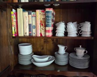 Books and plate set
