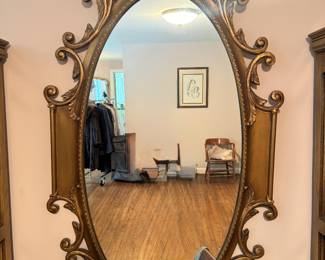 Rococo Revival Style Wall Mirror (31"W x 54"H)