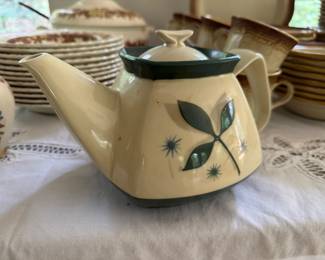 Vintage MCM Porcelier Vitreous China Teapot 