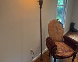 Art Deco Torchiere Floor Lamp (16"Dia x 70"H)