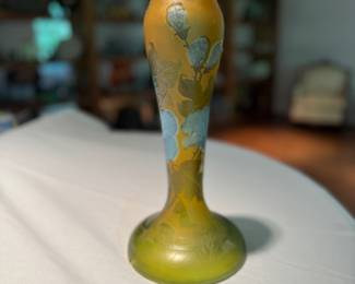 Vintage Art Nouveau Lamp Base "TIP" Signed Emile Galle