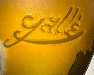 Vintage Art Nouveau Lamp Base "TIP" Signed Emile Galle