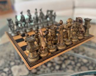 Vintage Hand-crafted Chess Pieces 