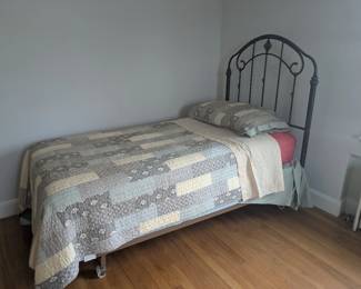 Twin Metal Bedframe Side View