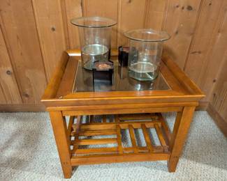 Side Table and Candle Holders
