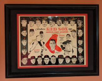 Red Sox 1967 American League Champions Signatures