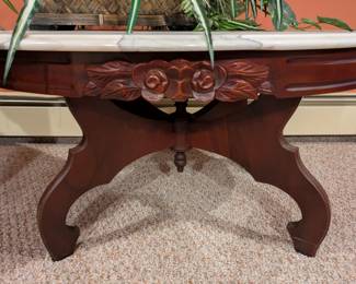 Marble Coffee Table Carved Detail