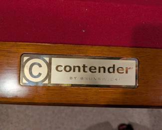 Contender Brunswick Pool Table Detail
