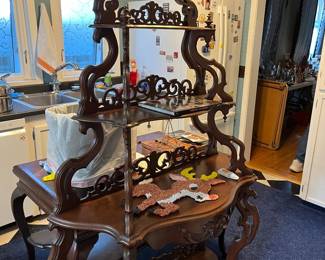 Antique wood floor shelf from Old Portland Hardware and Architectural in Sellwood.