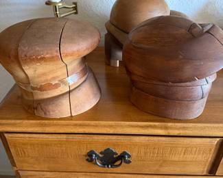 Antique milliners’ hat making puzzle blocks 