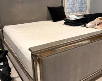 Restoration Hardware French Mirrored king size bed frame
