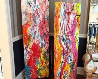 pair original art pieces