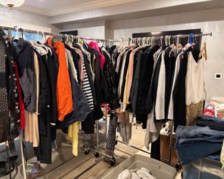 women's XS-M clothing, athletic wear, dresses, coats