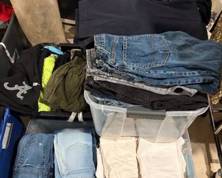 bins of jeans - XS, S