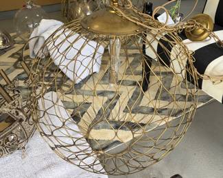 massive gold sphere lights (2)