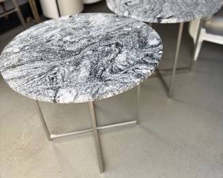 marble top end tables