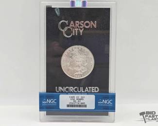 2510  Graded Uncirculated 1885 Carson City Morgan Silver Dollar