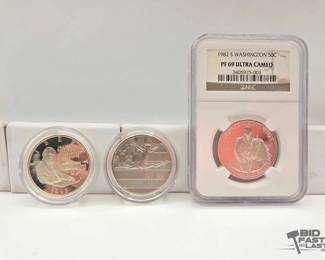 3026  3 Commerative Silver Half Dollars